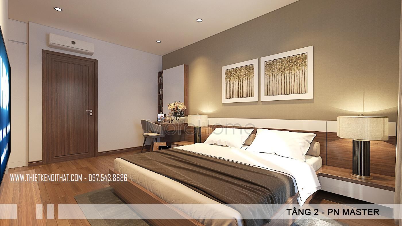 Thiết kế nội thất biệt thự hiện đại tại VinHome Thăng Long